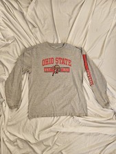 Pro Edge Ohio State Buckeyes Long Sleeve Shirt Mens XL Gray Brutus OSU