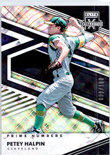 2020 Panini Elite Extra Edition Petey Halpin #83 Prime Numbers A /180