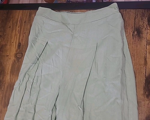 NWT Vero Moda Size XS Green Linen Blend Pants - Picture 7 of 13