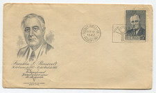 ARGENTINA FDC 1946 FRANKLIN D. ROOSEVELT Private fdi cover SC# 551