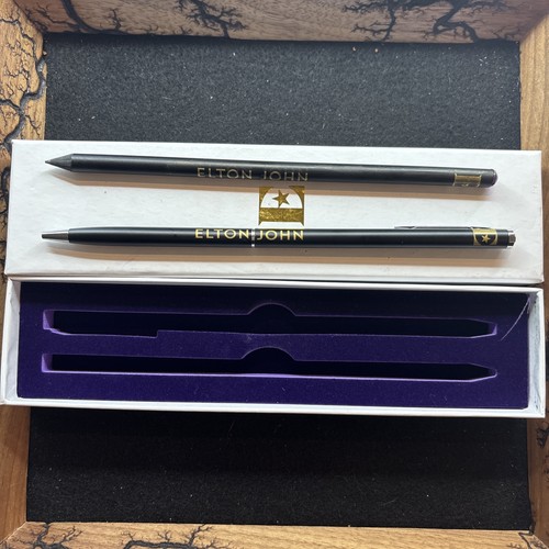 ELTON JOHN Farewell Yellow Brick Road Tour VIP Fan Club Pen Pencil Set Gift Box