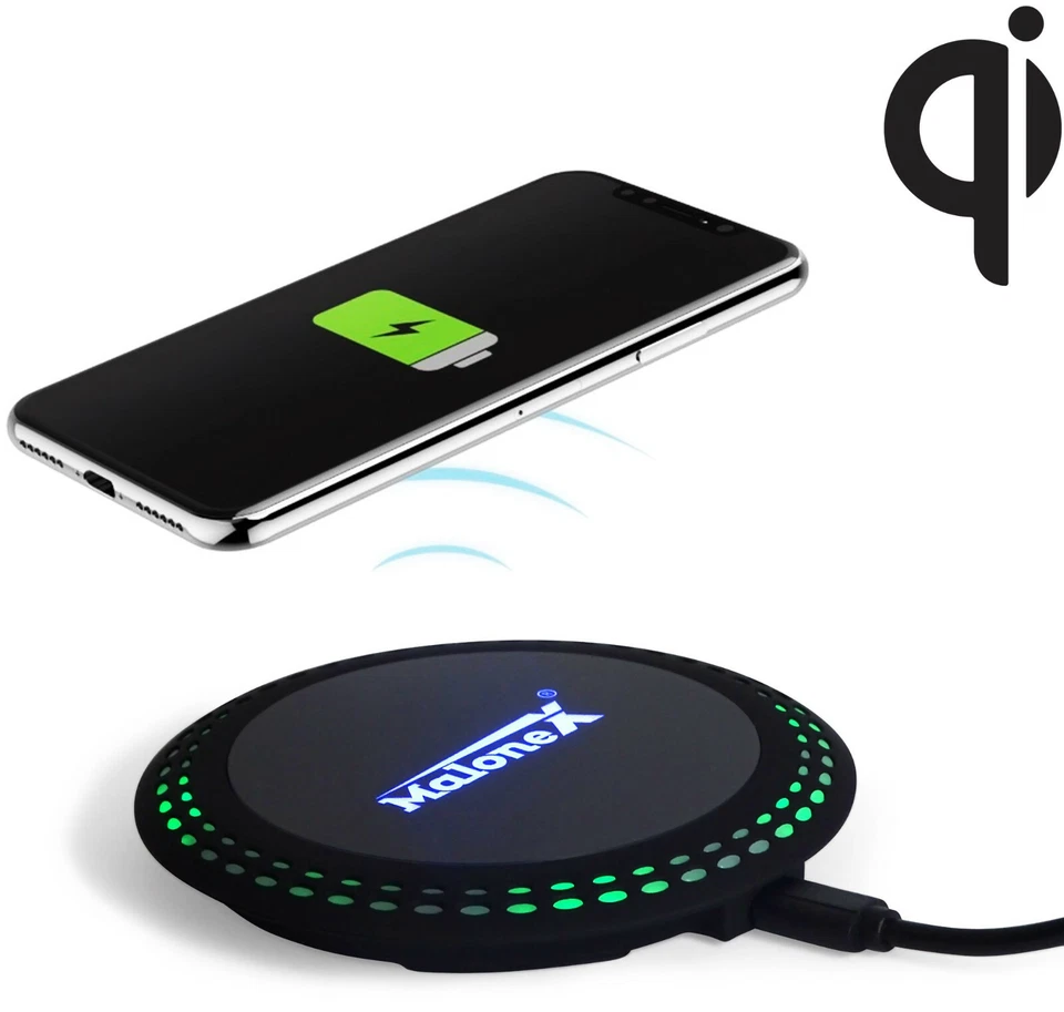 Malonex® Qi kompatibles Schnell Wireless Ladegerät Induktion maximal 10W Fast - Bild 3 von 4