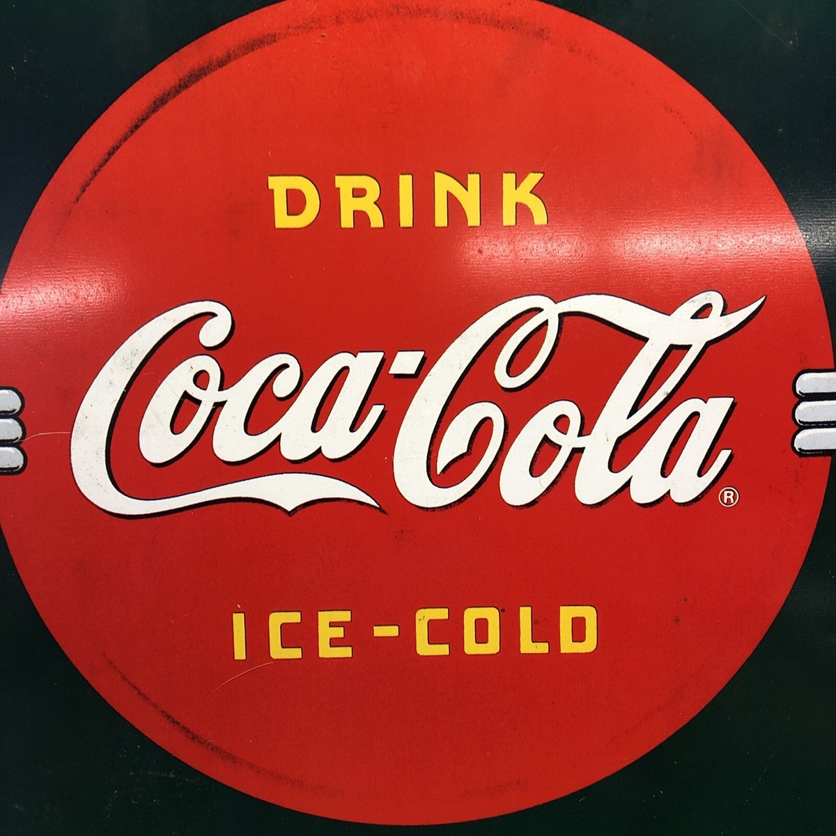 COCA COLA COKE Vintage metal sign DELICIOUS AND REFRESHING DRINK 