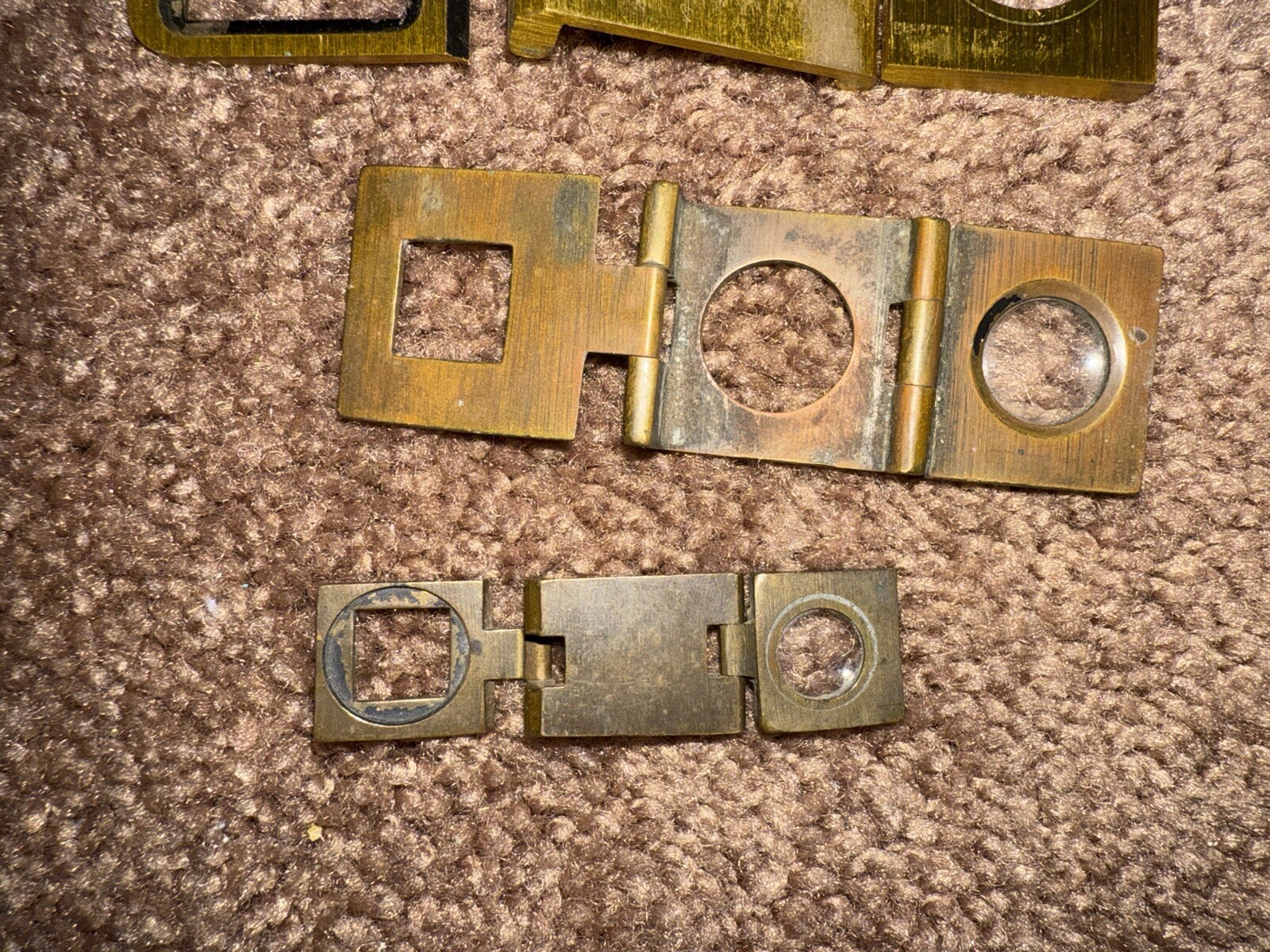 4 Antique German And Japan Made Folding Loupes Magnifying Glass Thread Counter