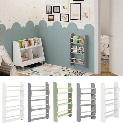 Regal für Kinder Kinderregal Bücherregal Spielzeugregal aus Holz Mehrzweck#2402