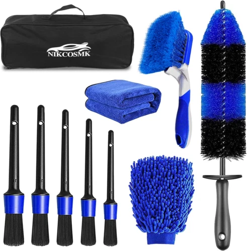 NIKCOSMK 10Pcs Wheel & Tire Brush, Car 17inch Long Soft - Picture 1 of 6