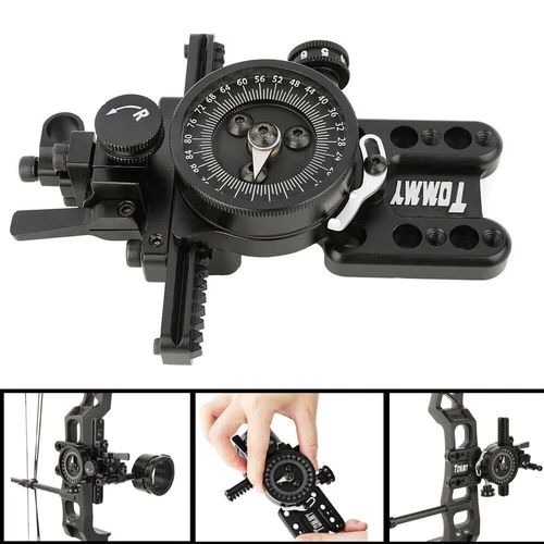 Compound Bow 1 Pin Sight Micro Adjustable Pointer Adaptor Scope Sight 4x 6x 8x - Picture 13 of 21