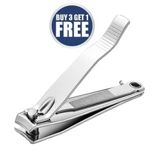 Professional Stainless Steel Toe Nail Clippers Curved Edge Cut Style