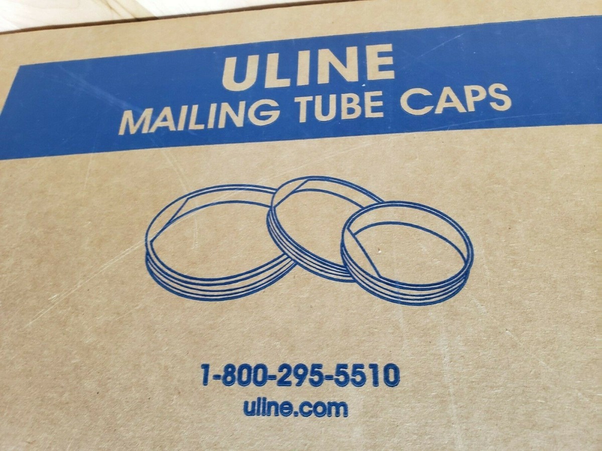 Uline 4" ID White Plastic End Caps - 10 Pack For Shipping Mailing Tubes S-2362W