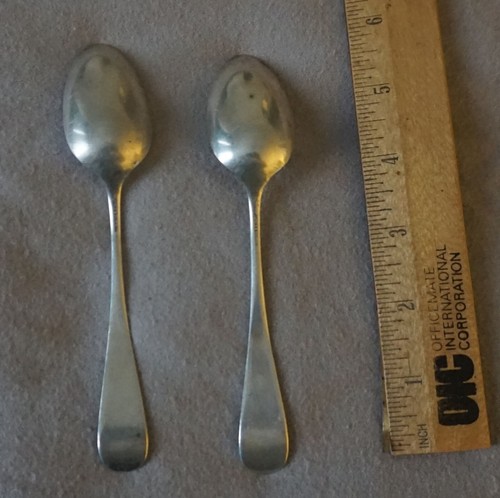 2 Vintage H&S Sterling Spoons Floral Design 5.5" - Picture 3 of 6
