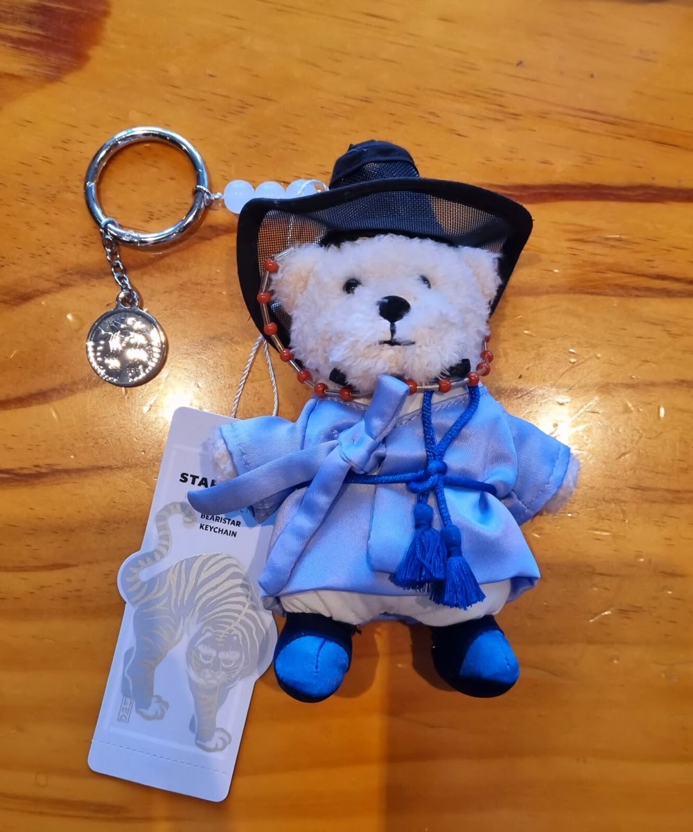韓国スタバ★[24HolidayDelight] Bearista Keychain Set 3P STARBUCKS Korea 2024 Regional Collection Bearista Keychain