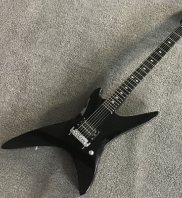Custom 24 Frets Stealth Chuck Schuldiner Black Electric Guitar