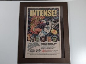 Vintage 1990 Silver Surfer NES Game Ad, Laminated, Framed, Retro Gaming Art