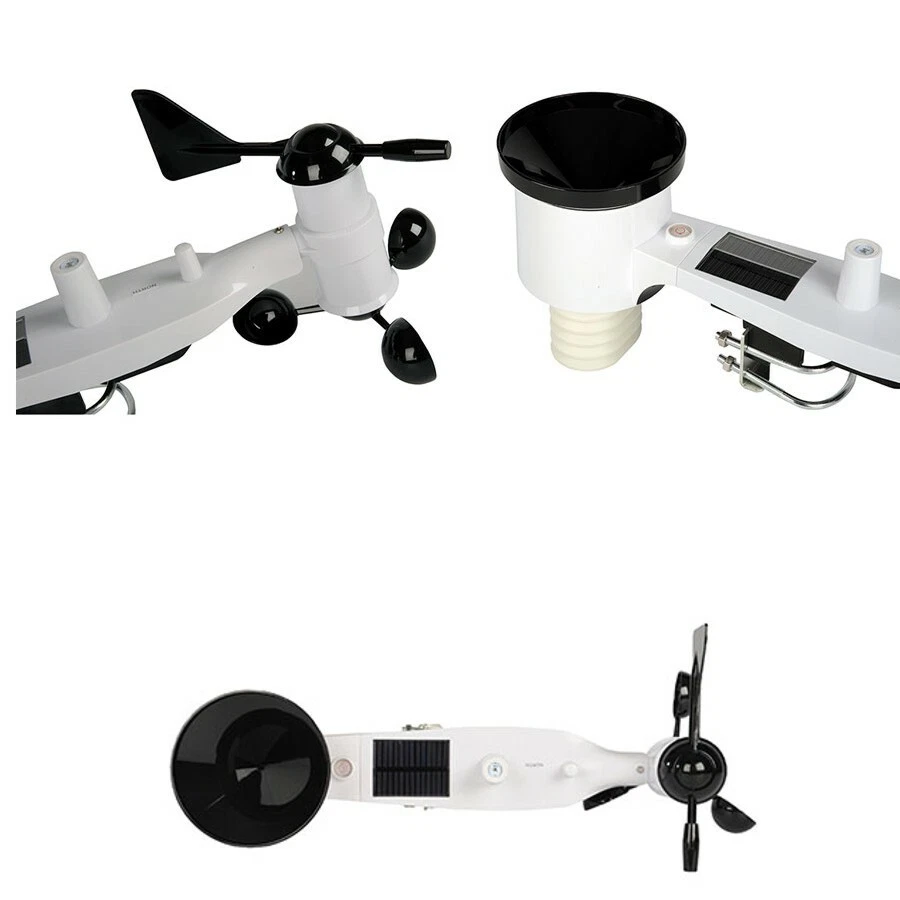 Profi PC Funk Wetterstation Regen Windmesser Innen-/Außen Temperatur Thermometer - Bild 2 von 4