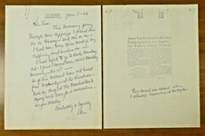 Harry Van Surdam College Football HOF Signed Letter To Greasy Neale with JSA COA