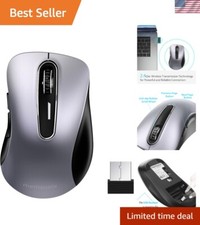 2.4GHz Wireless Mouse - 1200 DPI, Comfortable Fit for Laptop  Desktop