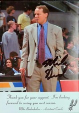 SPURS- Mike BUDENHOLZER ASSISTANT COACH PHOTO 5×7 SIGNED