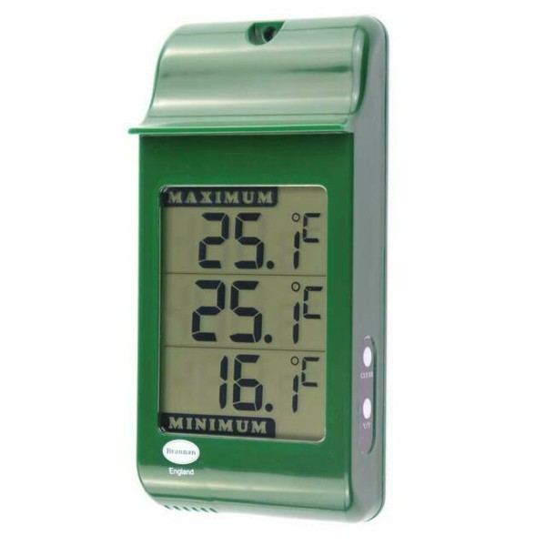 Brannan 810101 Digital Max Min Greenhouse Thermometer Green for sale