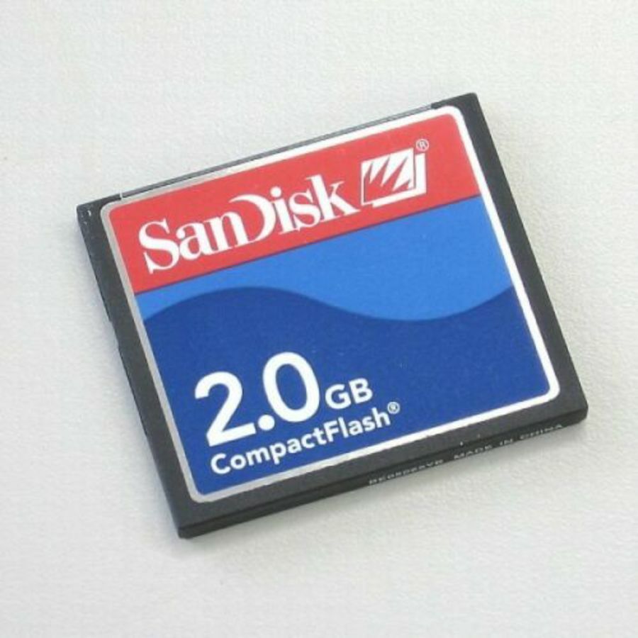Sandisk 2GB Compact Flash Card Type I (SDCFB2048A10) 619659018900 eBay