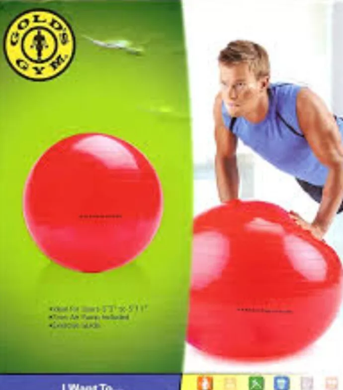 Gold's gym exercise ball sales