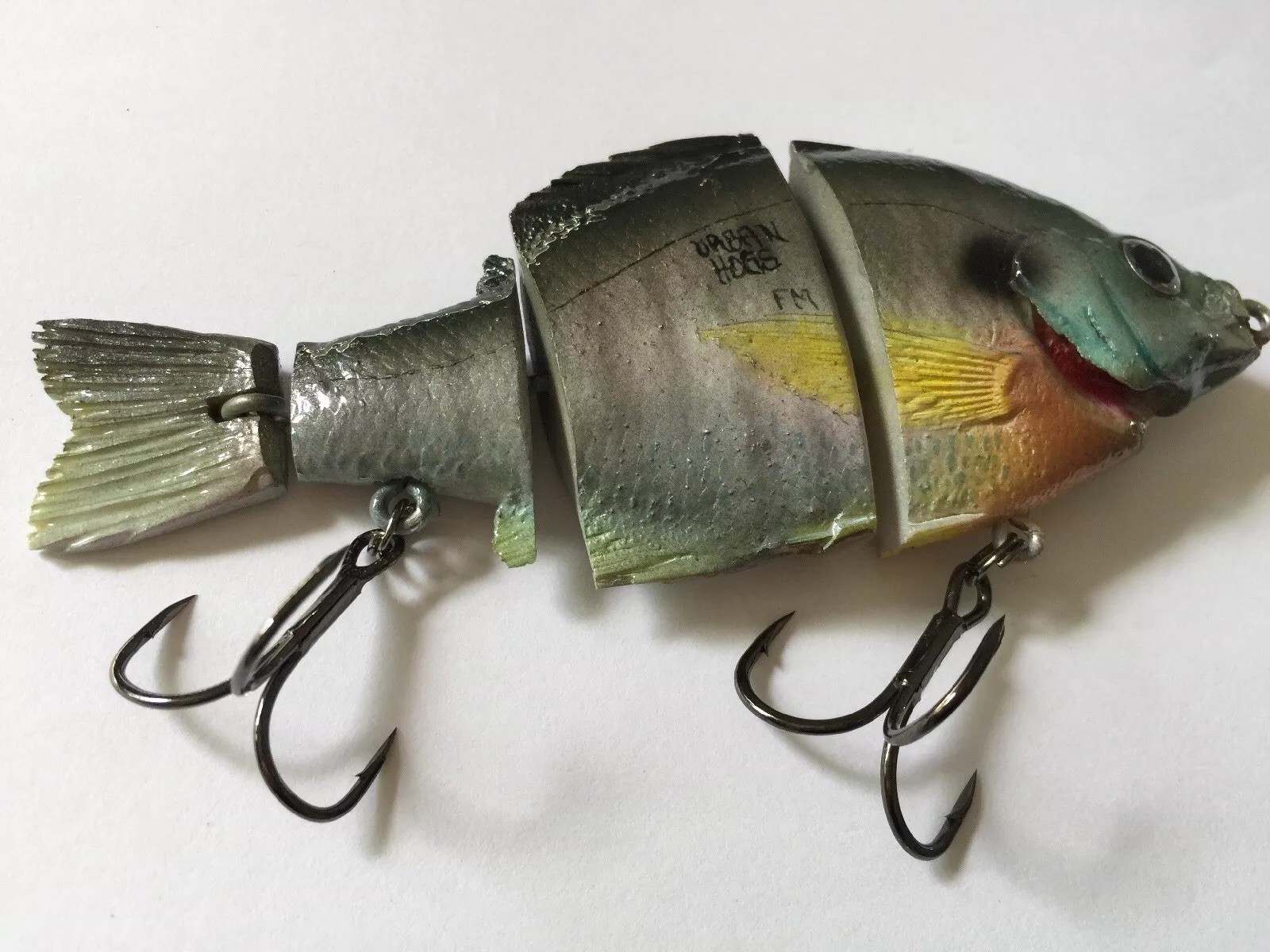 Bluegill Swimbait Floating Topwater Realistic Custom Handcrafted Gill - Image 4