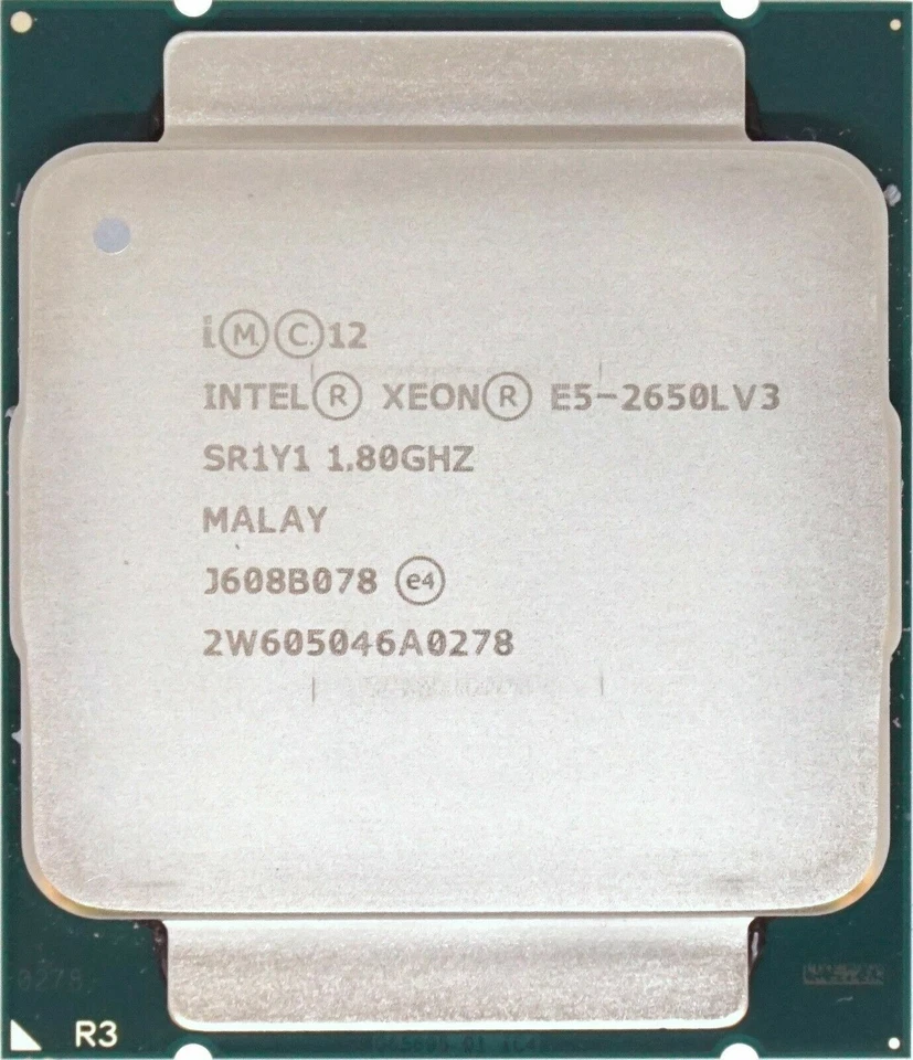 Intel Xeon E5-2650L v3 SR1Y1 1.8 - 2.5GHz, 30MB, 12 Core, FCLGA2011-3, 65W CPU - Image 3 of 4