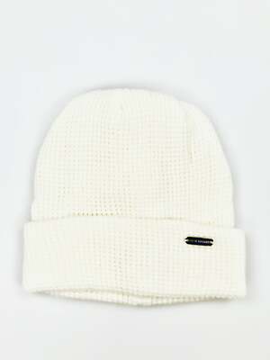 STEVE MADDEN WOMEN'S WAFFLE KNIT OFF WHITE BEANIE HAT
