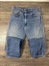 Vtg 80s 90s Levis 505 0217 XX Jeans Red Tab Made USA Distressed 32X34 Denim