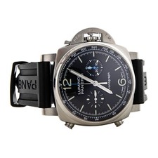 Panerai Luminor Chronograph Stainless Steel Black Dial 44mm PAM01109 Full Set 4