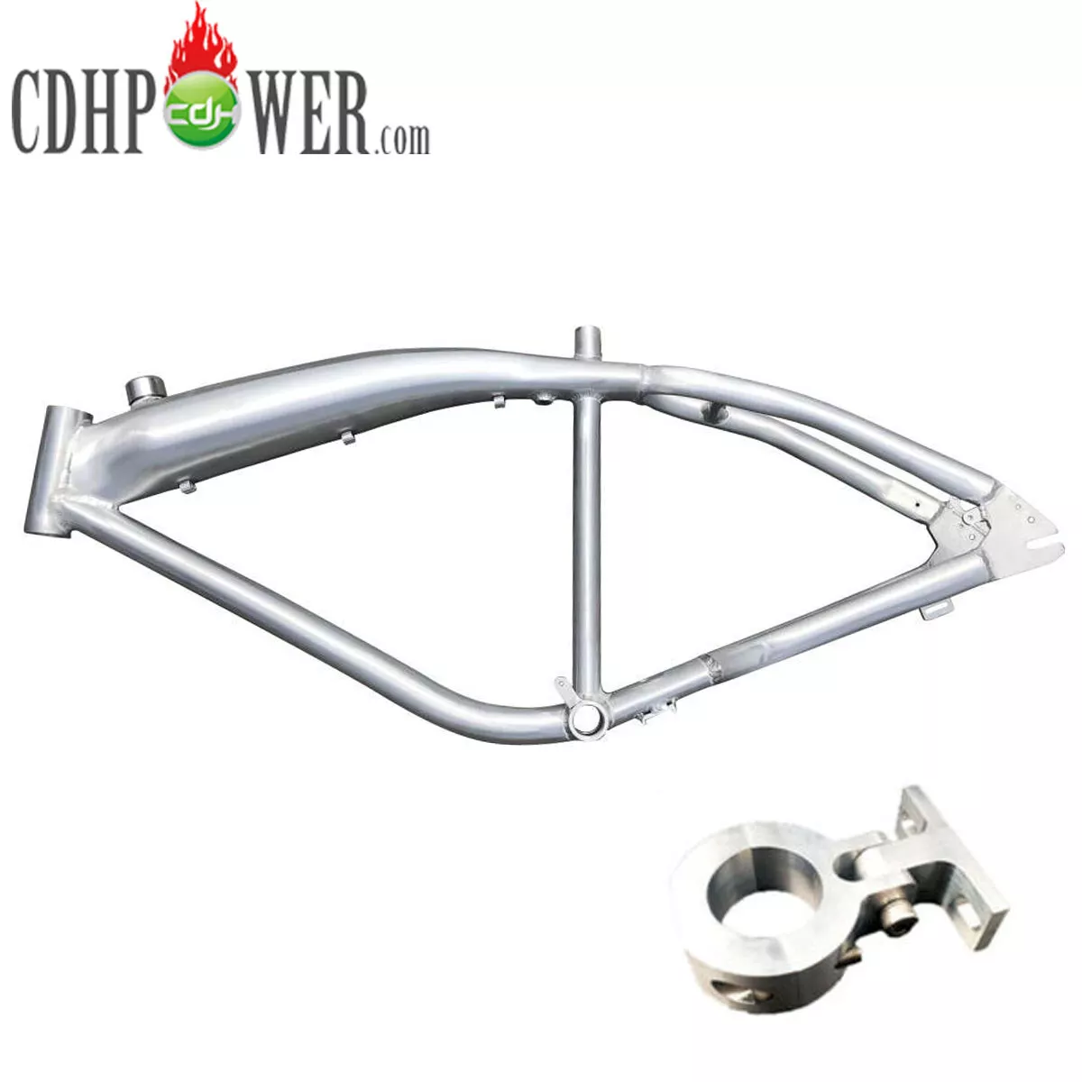 CDHPOWER Brushed Alum Felt Faker Gas Bike Frame 3.4L Mount Gas Motorized Bicycle