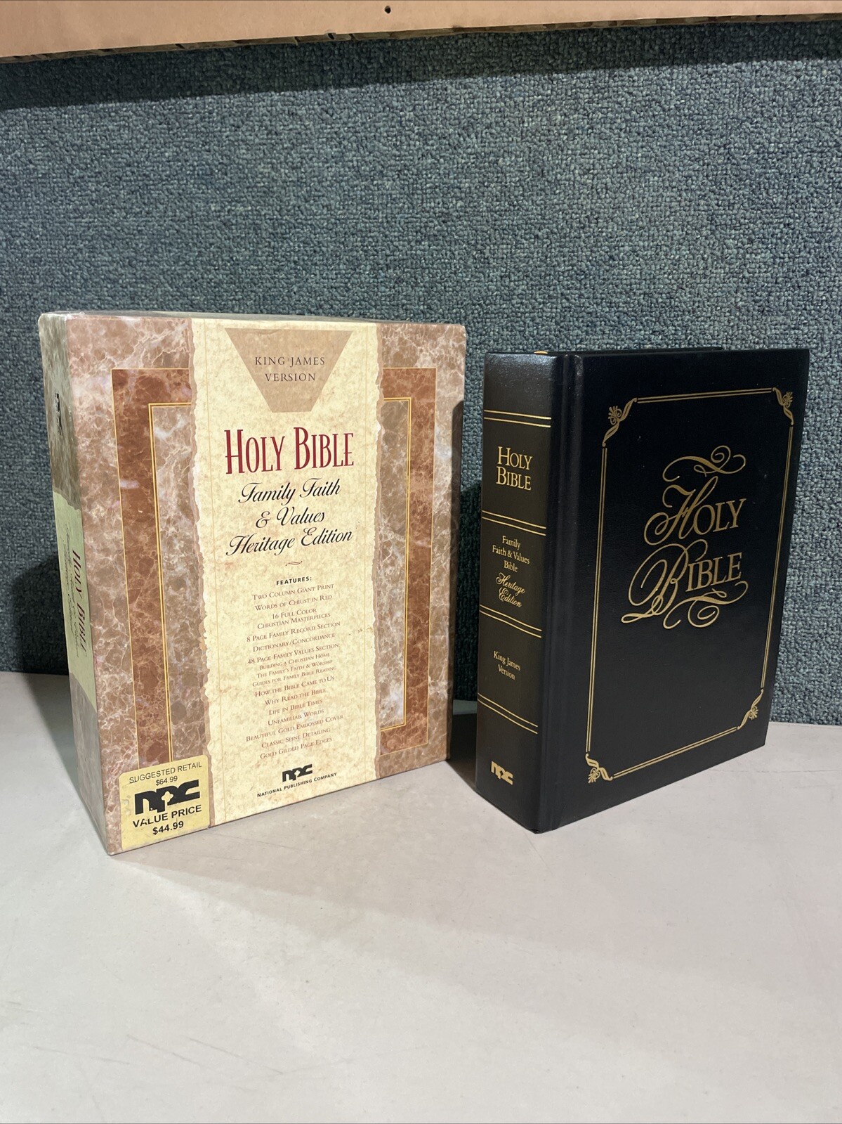 Holy Bible Faith and Family Values Heritage Edition Large Black King James