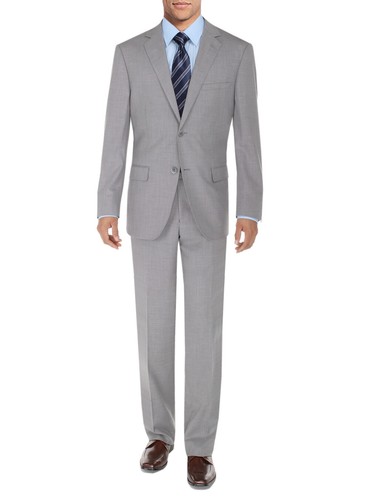 DTI BB Signature Mens 2 Button Modern Fit Suit Set Two Piece Jacket With - 第 1/5 張圖片