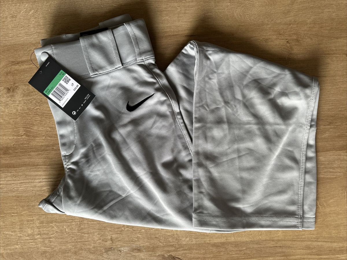 Nike Vapor Pro Slim Fit Boys Baseball Pants Grey XL Extra Large - Main Image