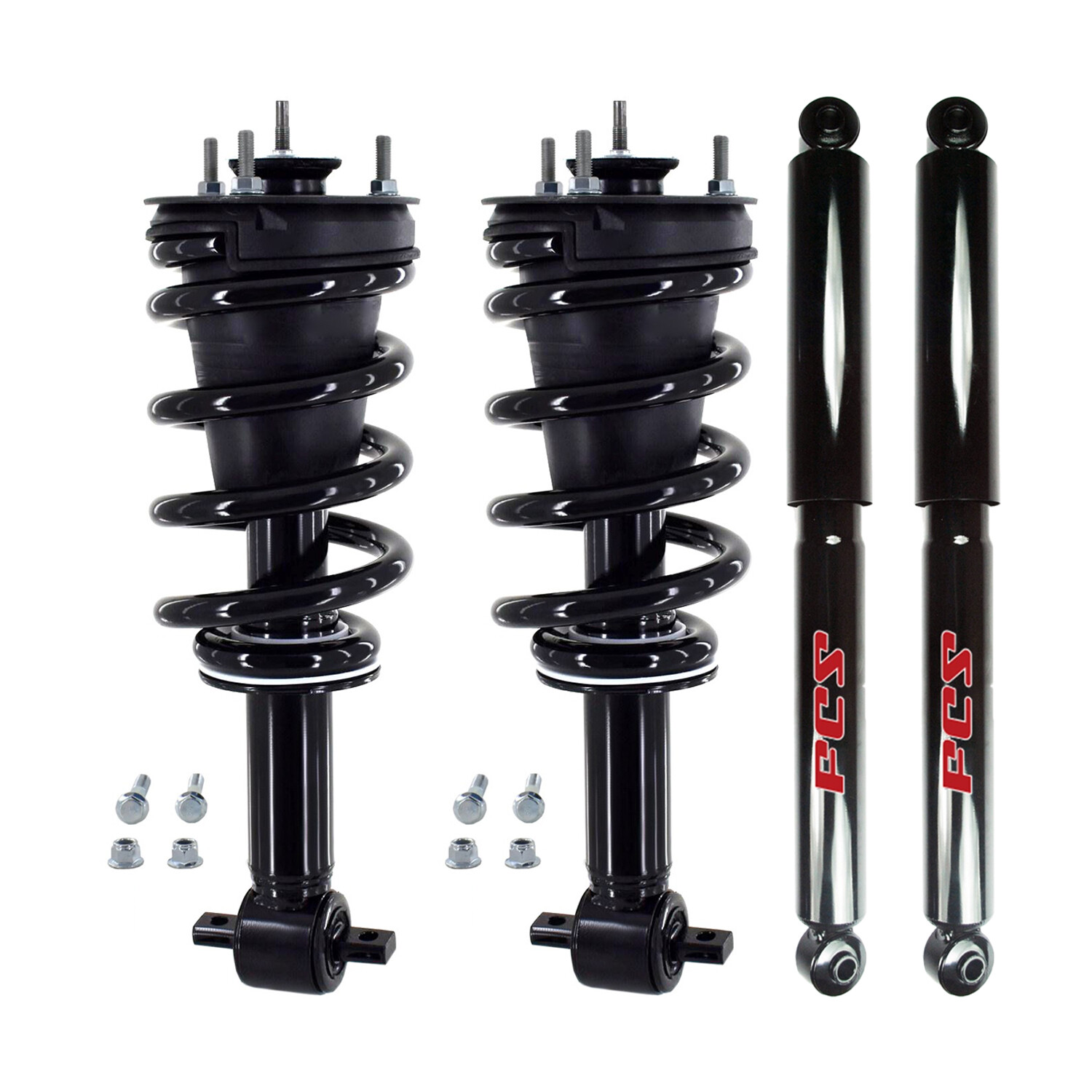FCS Front Suspension Strut and Rear Shock Absorbers Kit For Silverado 1500 Base