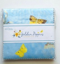 Charm Pack 5" Stacker 42pc Riley Blake "Golden Poppies" by Shealeen Louise