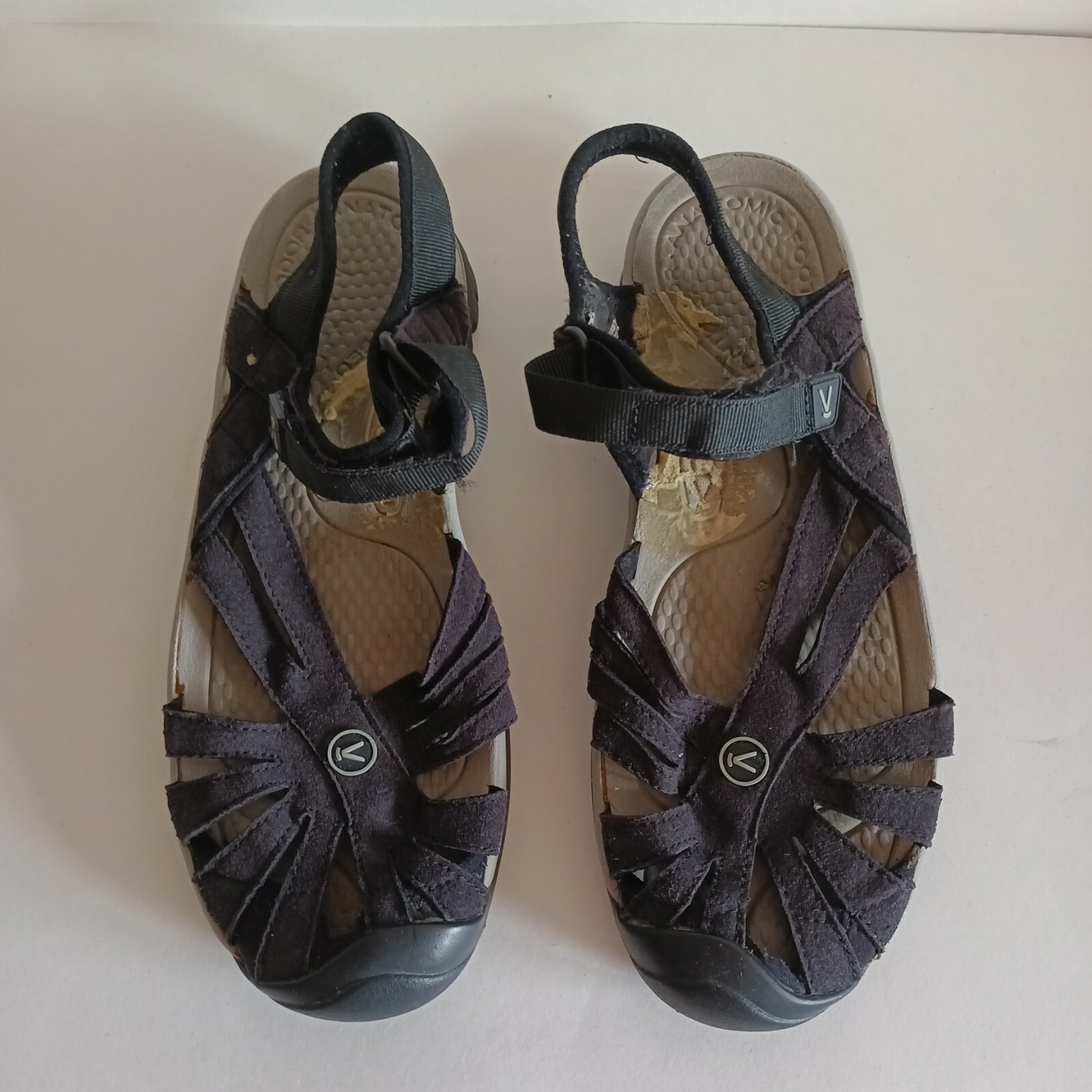 Keen sandalo rosa cascata nero cinturino alla caviglia scarpe sport acquatici donna taglia 9 5