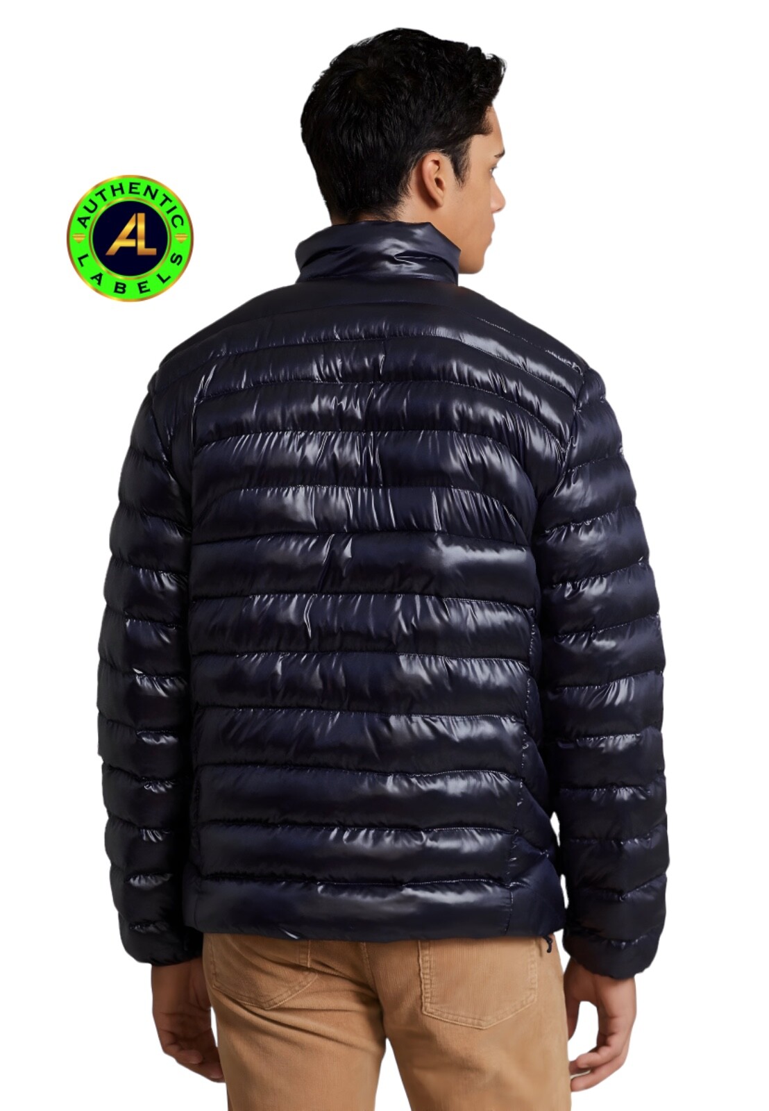 Polo Ralph Lauren Men’s Navy Glossy Insulated Packable Jacket MEDIUM RRP £349 image 5