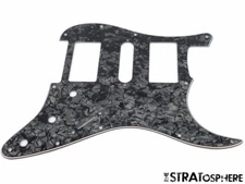 * NEW Black Pearloid HSH Stratocaster PICKGUARD for Fender Strat 3 Ply Standard