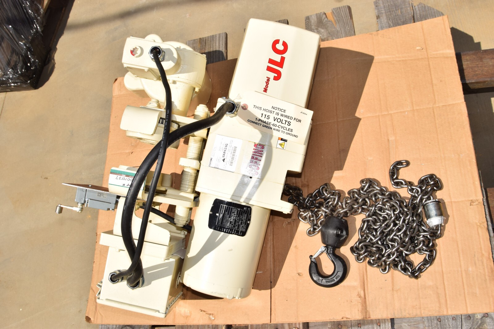 Coffing JLC 1 Ton Electric Hoist w/ Trolley JLCMT20161 JLC2016151