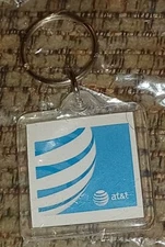 AT&T TELEPHONE COMPANY Employee keychain key ring BELL SYSTEM sealed new package
