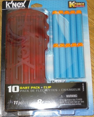 K-Force 10 Dart Pack + Clip for Flash FireMotorized Blaster K'NEX K-Force 10 Dart Pack + Clip for Flash FireMotorized Blaster K'NEX