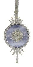 The Cracker Box Victoria Crown Pale Blue Ball with Silver Accents Golden Oldie
