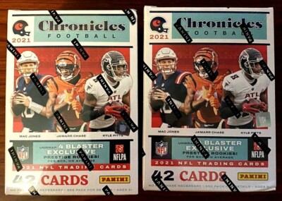 2 NEW 2021-22 Panini Chronicles NFL Football Factory Sealed Blaster Boxes - HOT