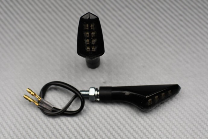 Clignotants LED universels à double éclairage 8 LED pour sécurité moto