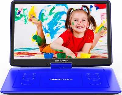 DBPOWER 17.9'' Portable DVD Player 15.6'' HD Swivel Screen Support DVD/CD/USB/SD