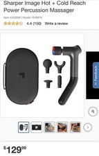 Sharper Image Power Percussion Hot  Cold Reach Massager New In Box Sealed