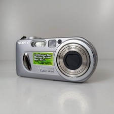 Sony Digital Camera Cybershot DSC-P10 5.0MP Silver Tested Y2k Sony Cybershot.