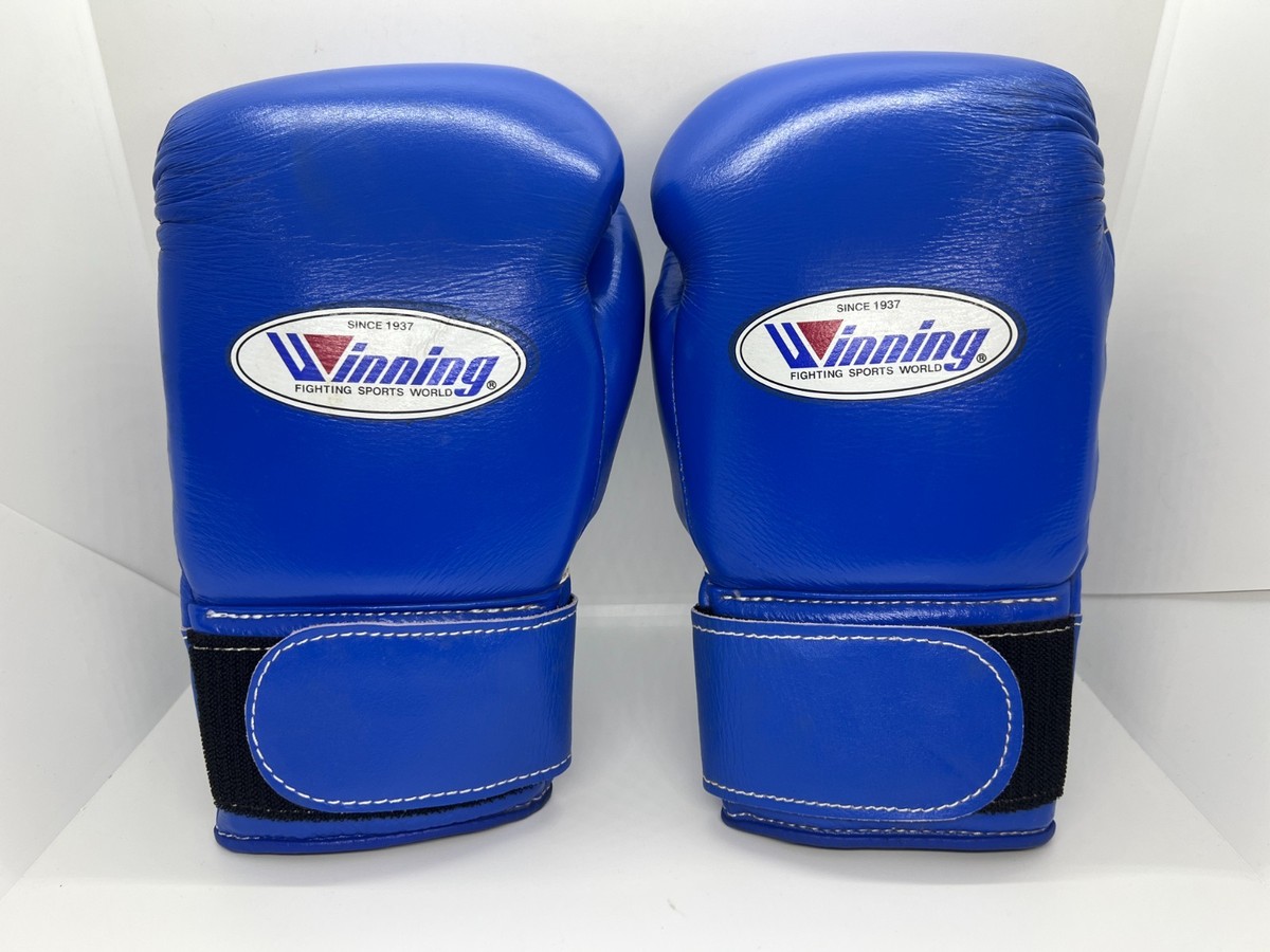 Winning MS-200B 8oz Blue Pro Tape Type Leather Made in Japan Good