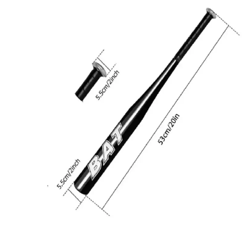 Bate de béisbol de aleación de aluminio deporte al aire libre 20 pulgadas niños jóvenes niños bate Foto 2 de 4