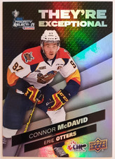 2021-22 Upper Deck CHL CONNOR MCDAVID They're Exceptional Insert Card NHL